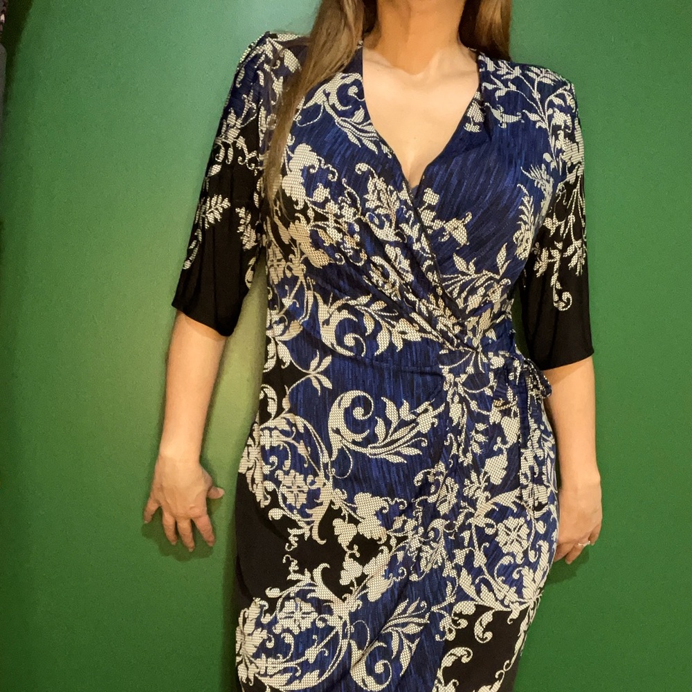 Pretty faux wrap dress